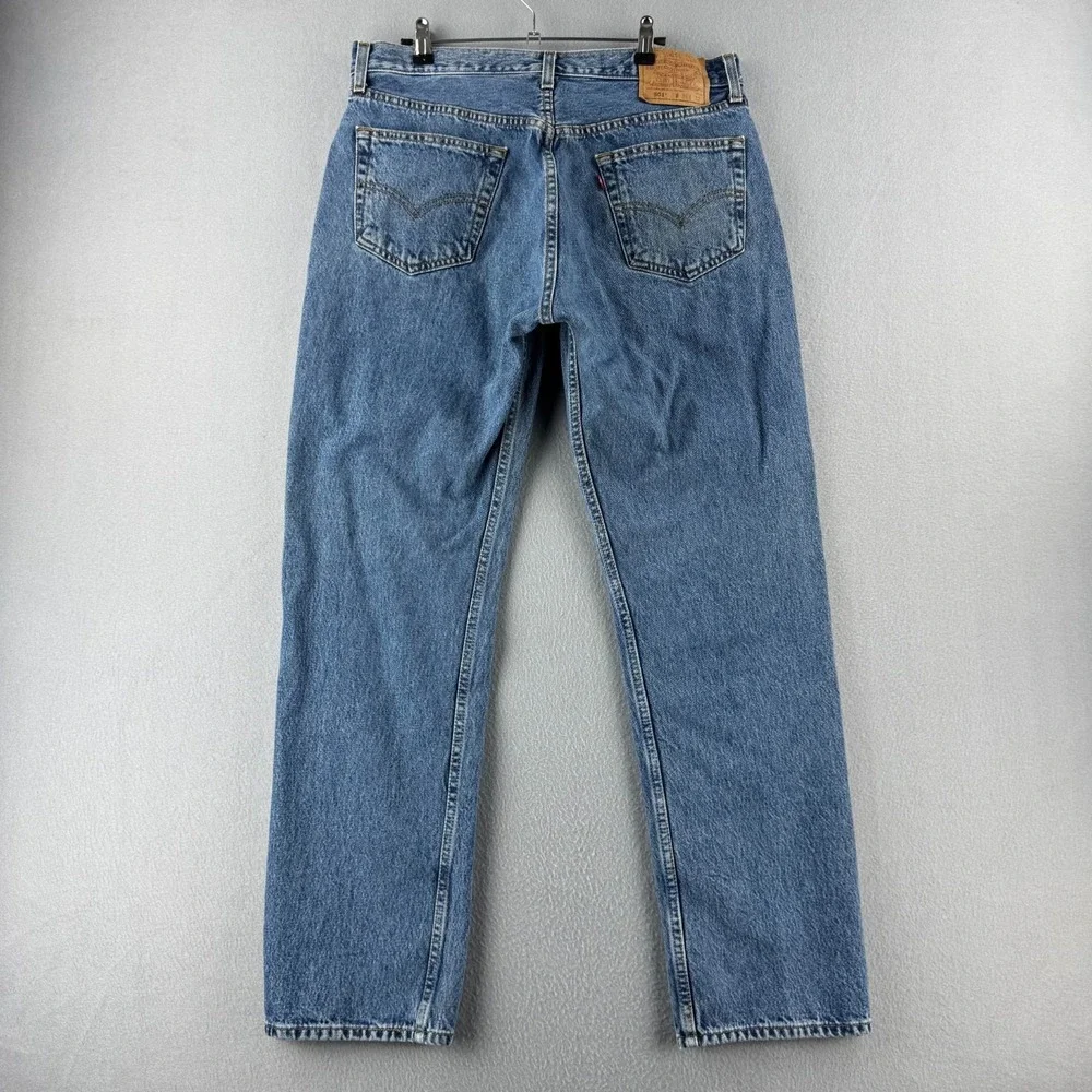Vintage Levis Jeans Mens 36x32 (Fits 34x31) 501 Button Fly Straight Y2K 2000